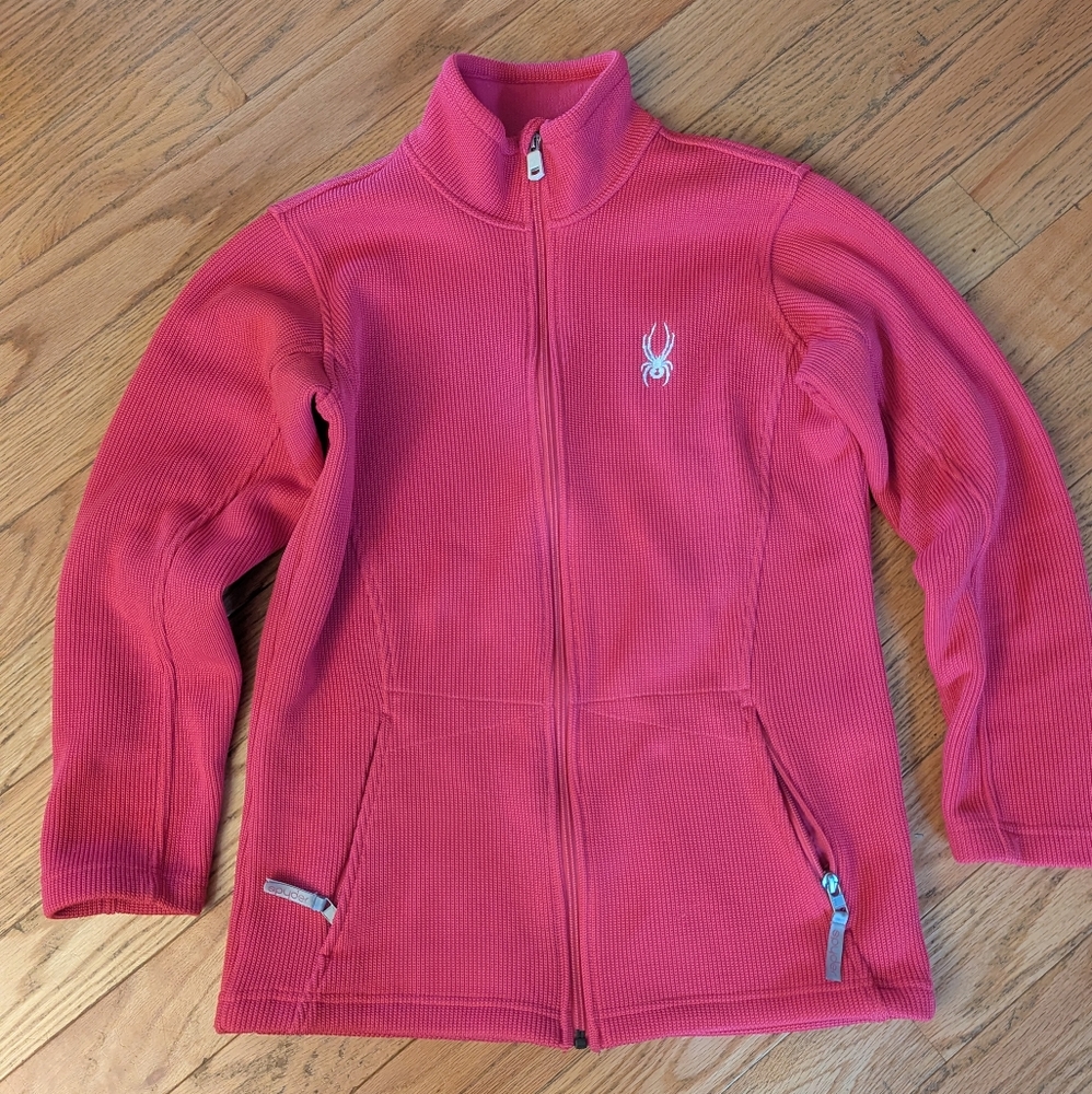 Spyder Women's Pink Full-Zip Fleece Jacket